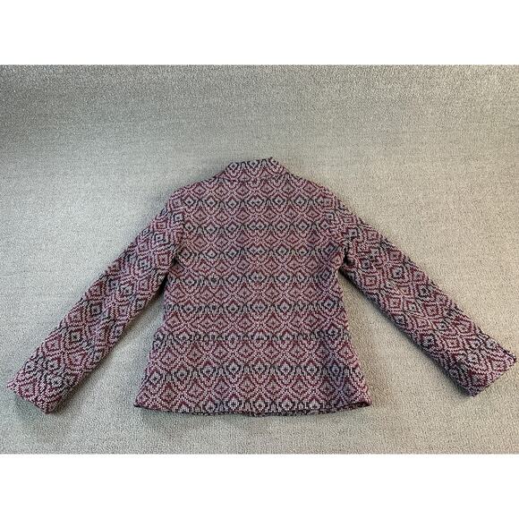 Pendleton Blazer Woolen Mills Virgin Wool Geometric Career Classic Size 8 - Picture 2 of 10